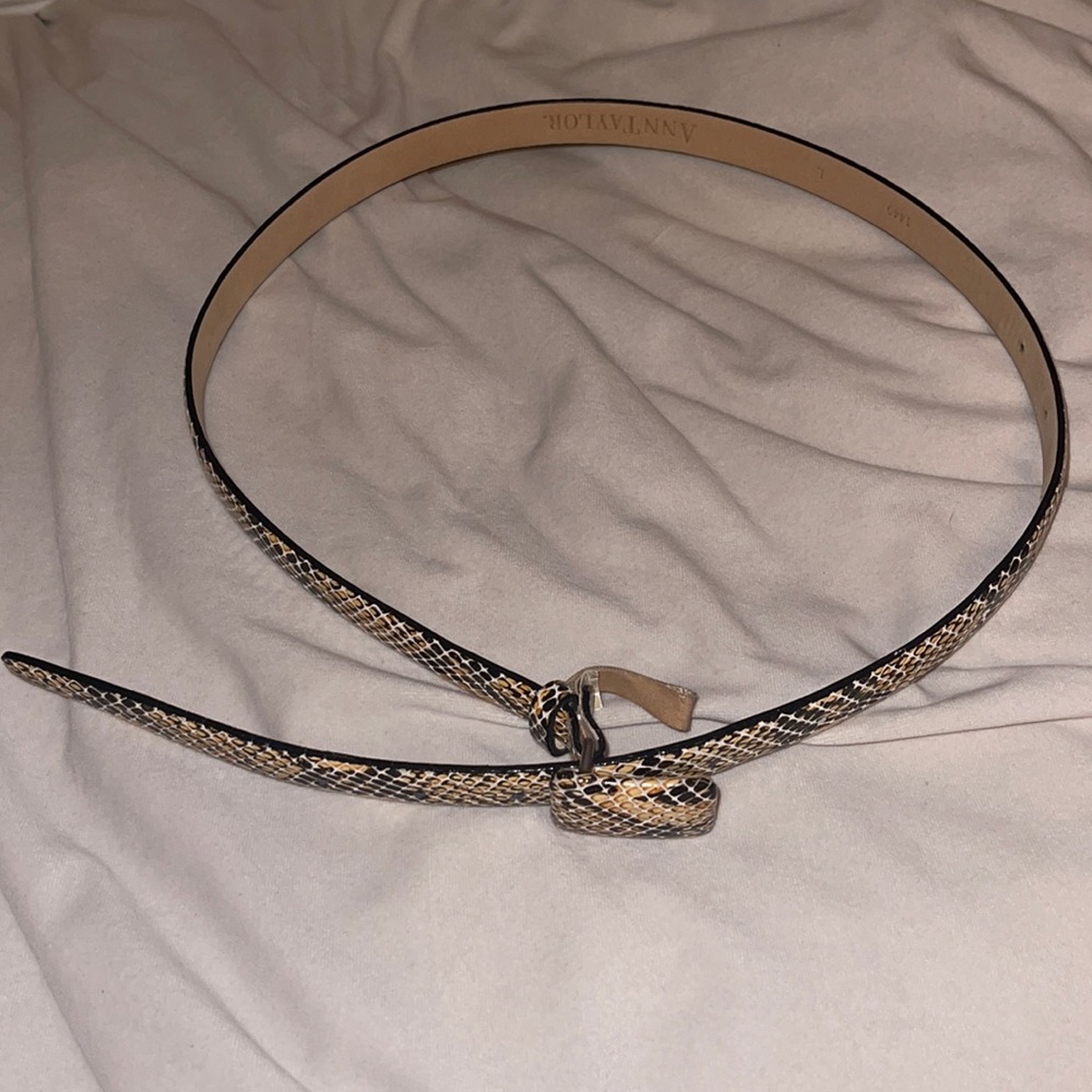 Ann Taylor Snakeskin Belt